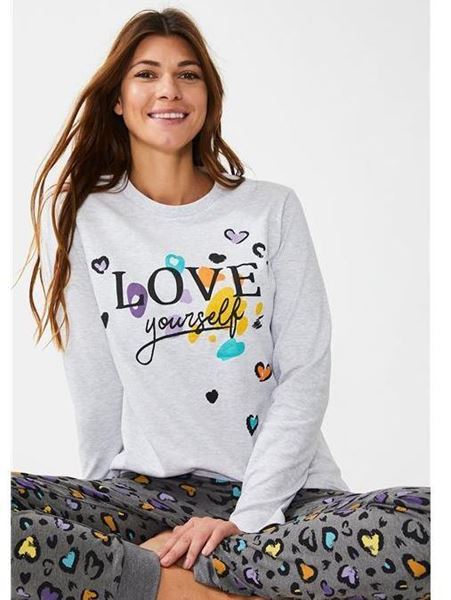 Imagen de Pijama largo Love Yourself 8973 de DIASSI